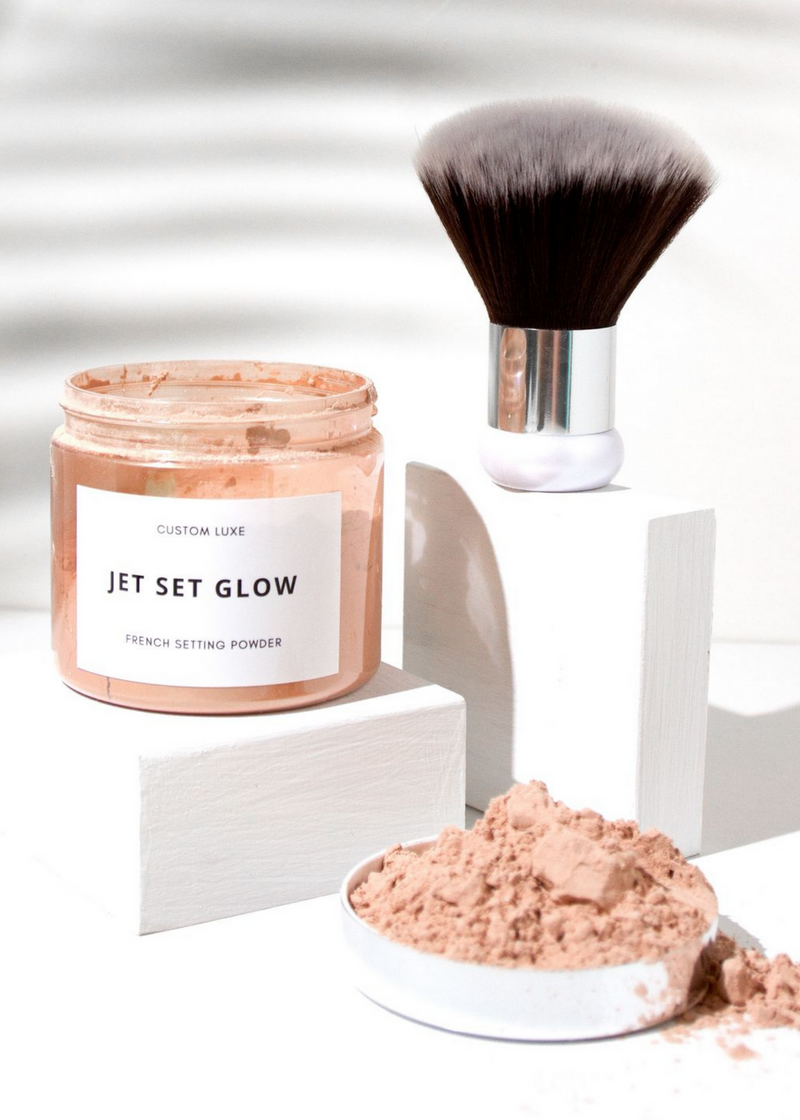 Jet Set Glow - Tan Setting Powder & Brush Duo