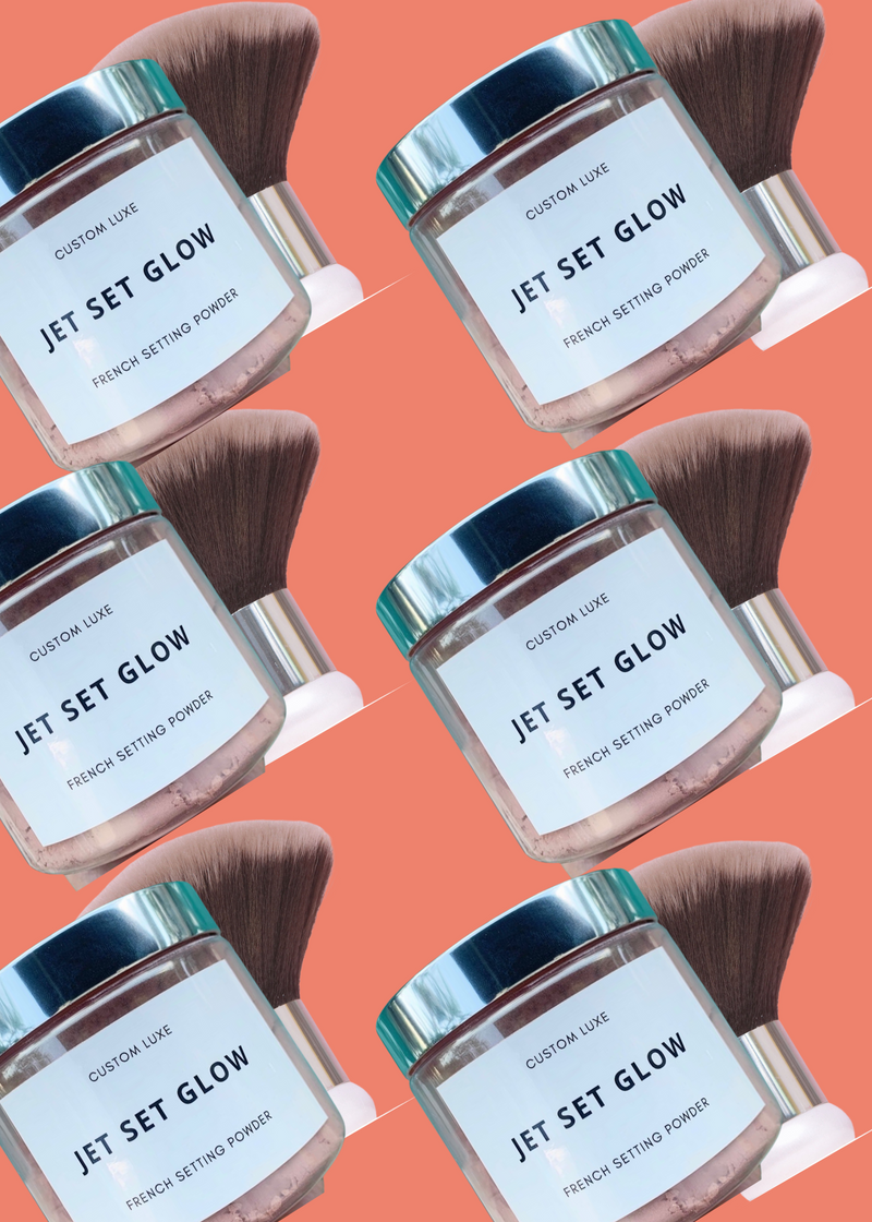Jet Set Glow - Tan Setting Powder & Brush Duo Bundle – Custom Tan