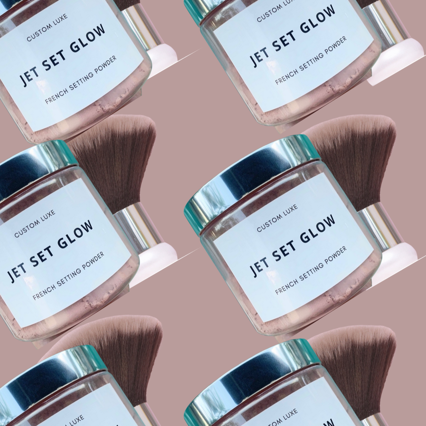 Jet Set Glow Setting Powder & Brush Duo Bundle