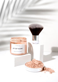 Jet Set Glow - Tan Setting Powder & Brush Duo Bundle