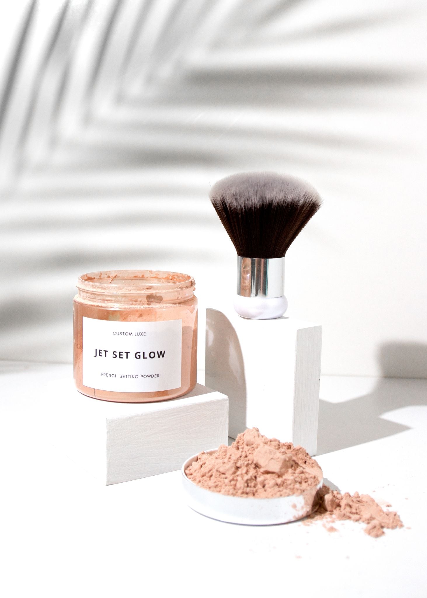 Jet Set Glow - Tan Setting Powder & Brush Duo Bundle