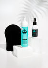 Self Tan Mousse & Applicator Mitt, Facial Spray Gift Pack with Free Cosmetic Case